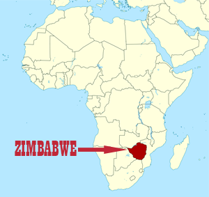 Zimbabwei map